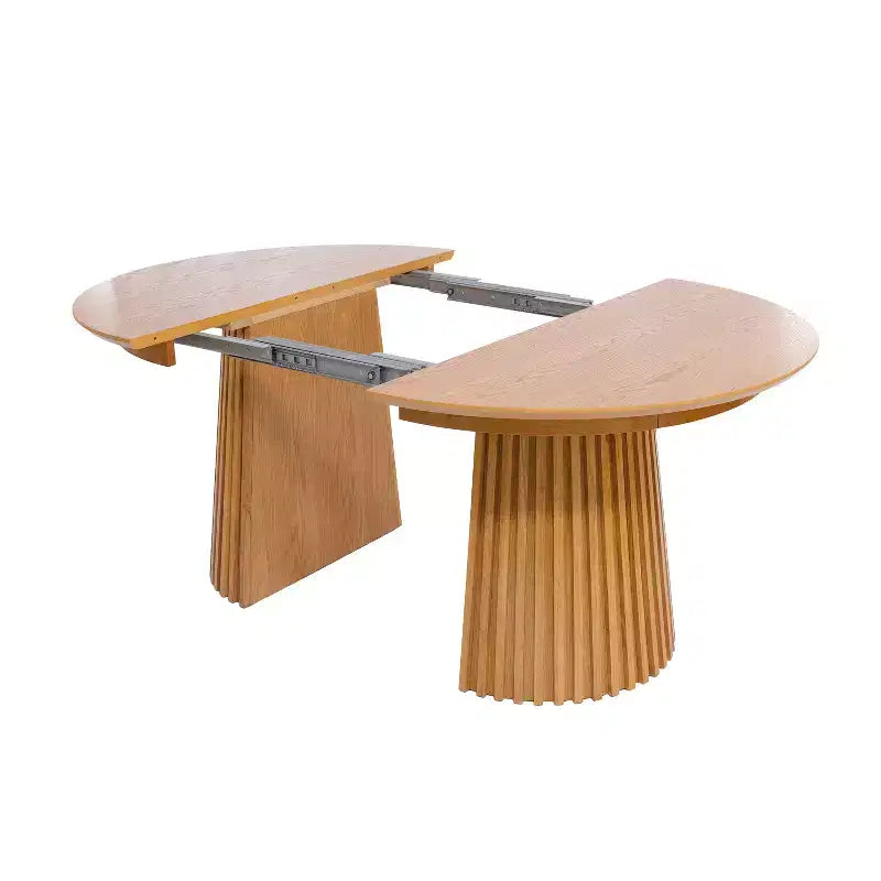 Christopher Knight Home Bennett ausziehbare Essgruppe im Mid-Century-Modern-Stil, 5-teilig, aus Holz, mit Tisch und 4 gepolsterten Stühlen mit Geflechtrücken