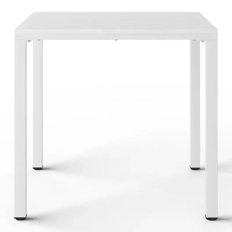 Ensemble de patio WestinTrends Playa de 5 pièces avec table carrée de repas d’extérieur et chaises empilables