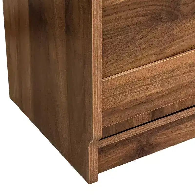 Tavolo da studio pieghevole in legno moderno GDFStudio Sinclair 36 con spazio contenitivo
