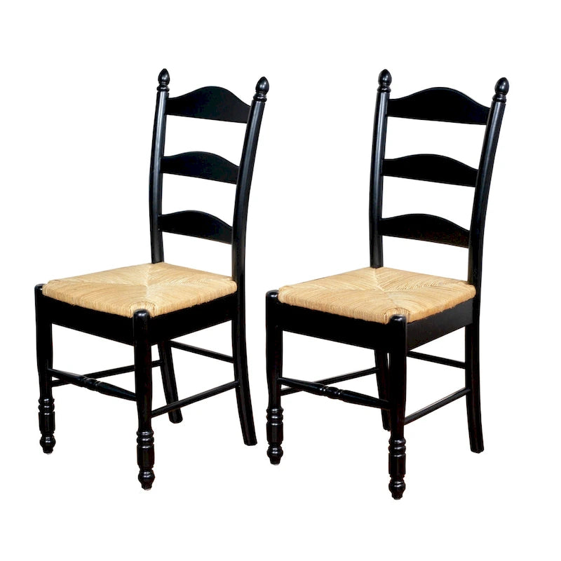 Sedia da pranzo Jessie con schienale a scala Simple Living (set da 2)