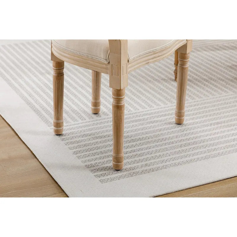 Gepolsterte Esszimmer-Armlehnstühle aus Stoff, 2er-Set