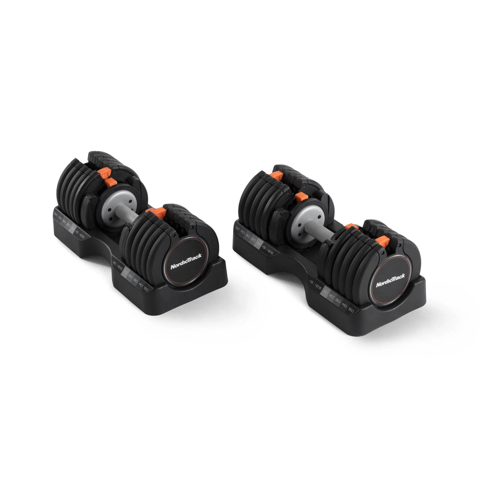 NordicTrack dumbbellset van 55 lb met instelbaar gewicht
