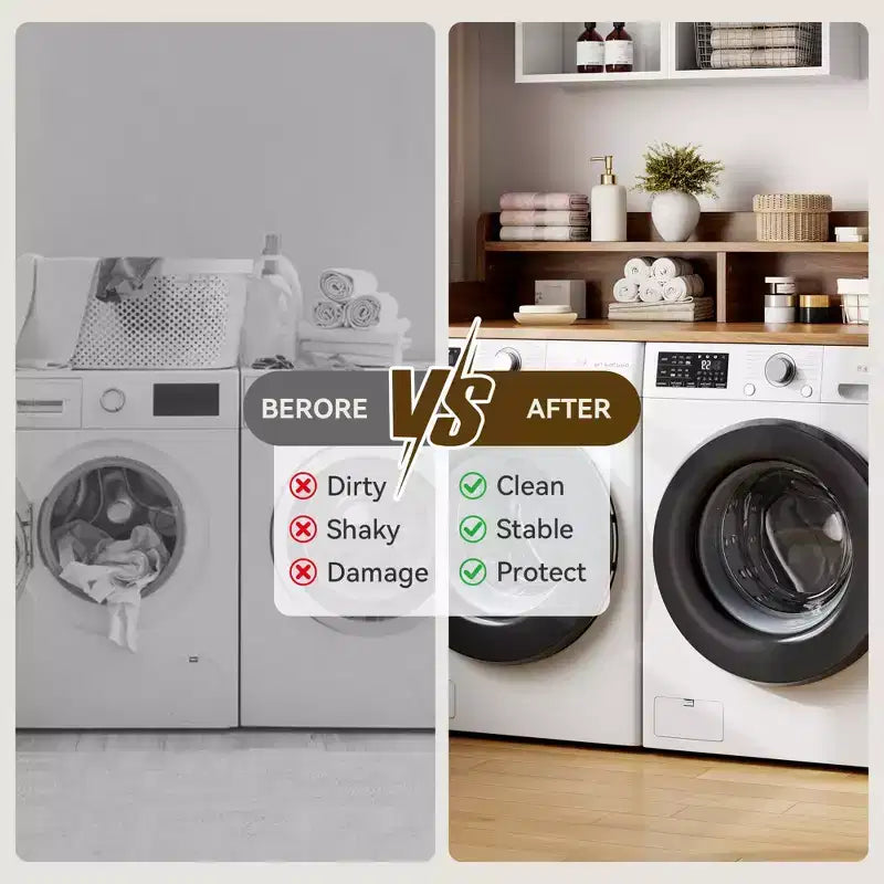 Plan de travail à 2 niveaux pour lave-linge et sèche-linge avec étagère ou tiroirs, couvre-linge avec tapis antidérapant, plateau de 54X27.5 pour plier le linge