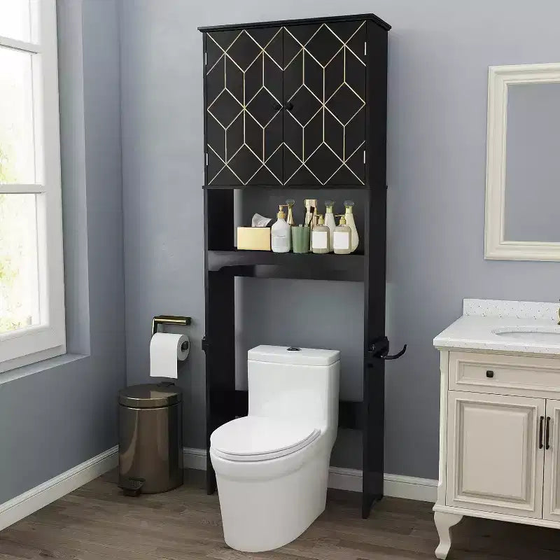 Mobile salvaspazio da bagno sopra il WC