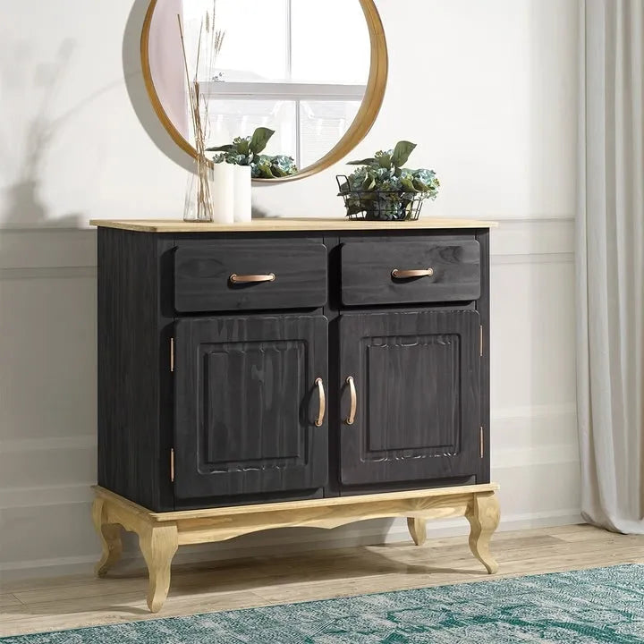 Grünes Sideboard aus Holz