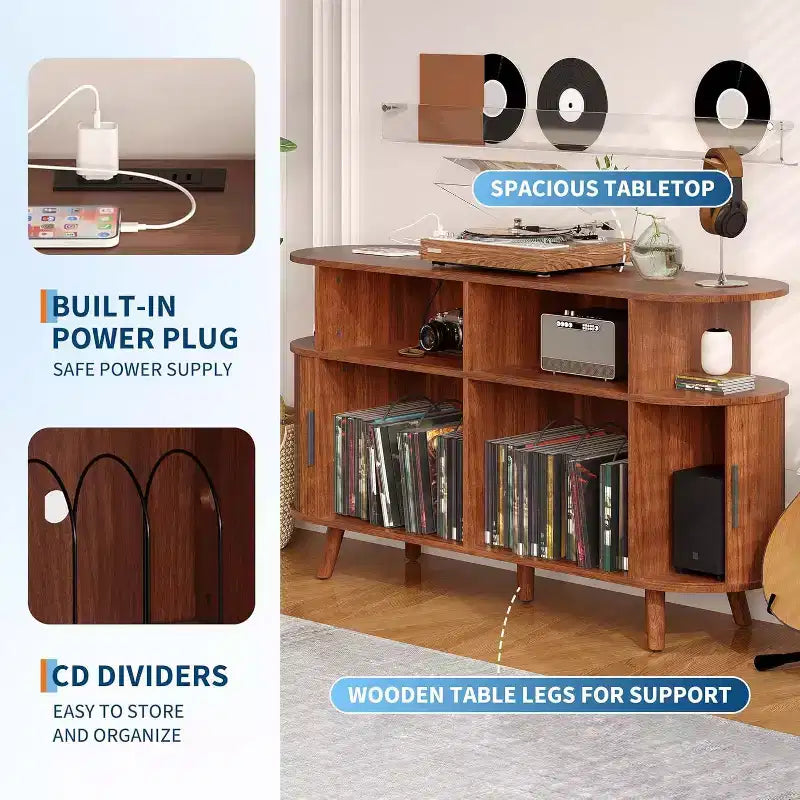 COZONY opbergkast voor 6 flessen met glashouder en open planken voor de keuken, eetkamer en woonkamer
