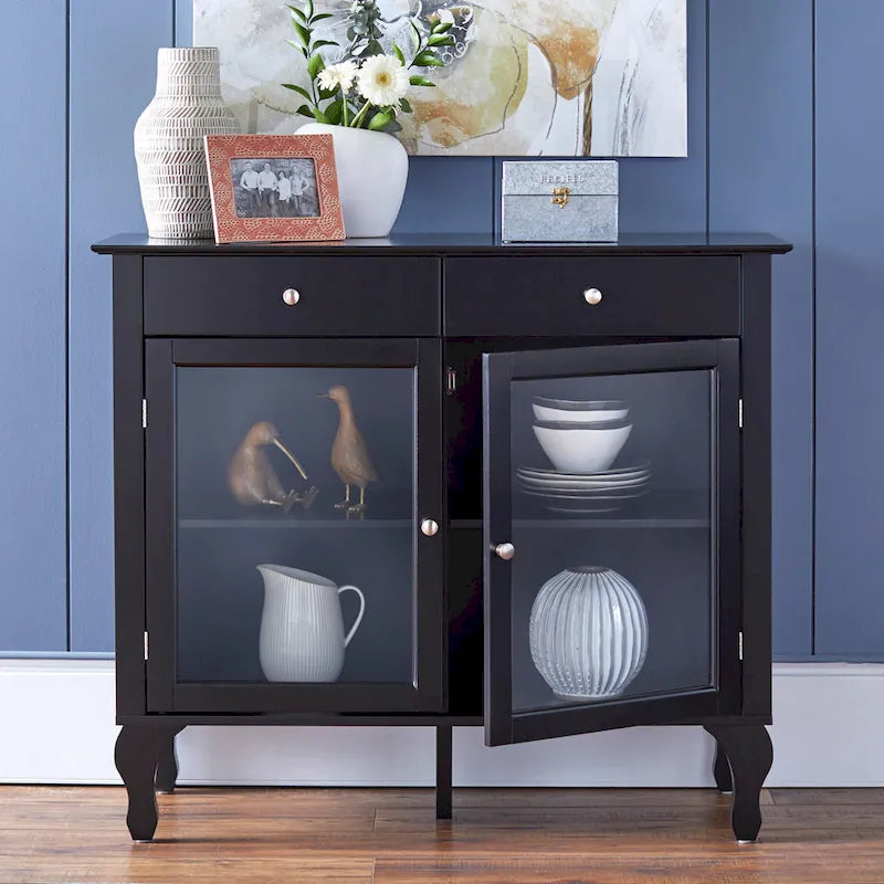 Credenza/buffet con ante in vetro Copper Grove Rawdon