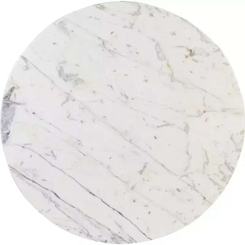 Table basse ronde en marbre avec pieds sphériques, multicolore, pour 4 personnes??