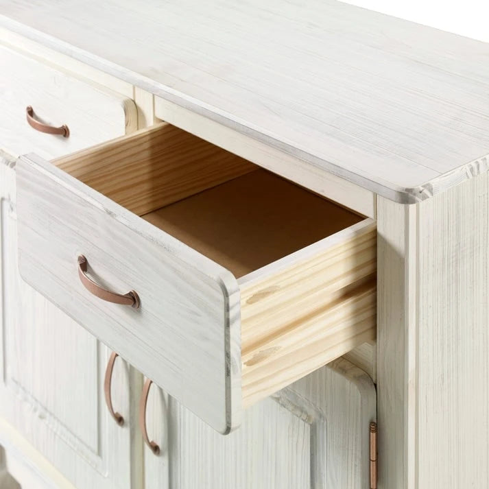 Grünes Sideboard aus Holz