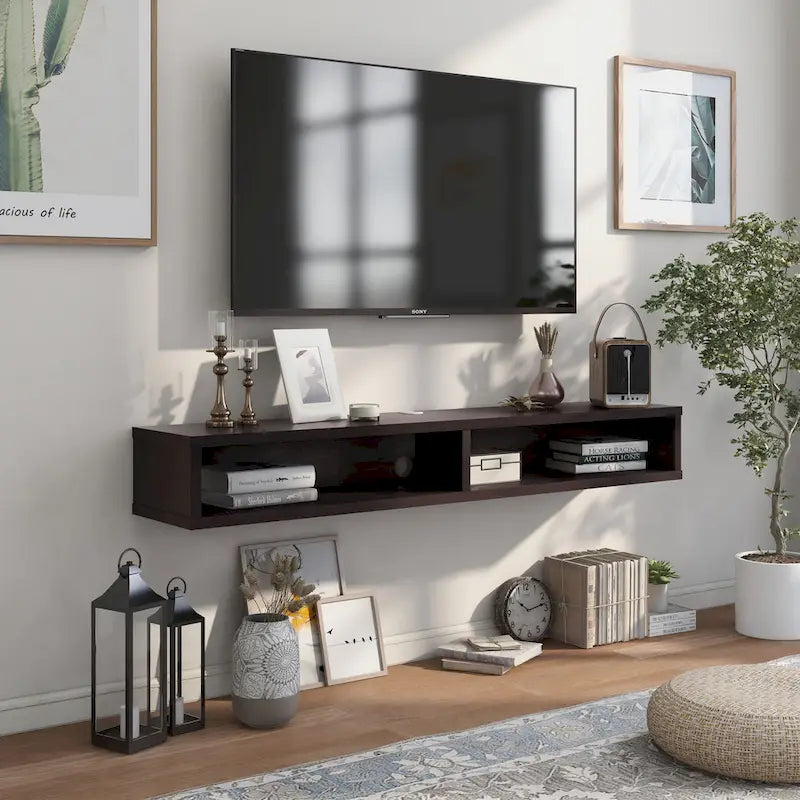 Mobile TV da parete moderno Rydstorp da 60 pollici con 2 ripiani di Carson Carrington