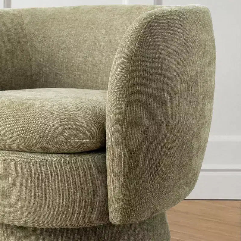 2er-Set moderne drehbare Fassonsessel mit Stoffbezug, um 360 Grad drehbare Akzentsessel für Wohnzimmer und Schlafzimmer-Panipeachy