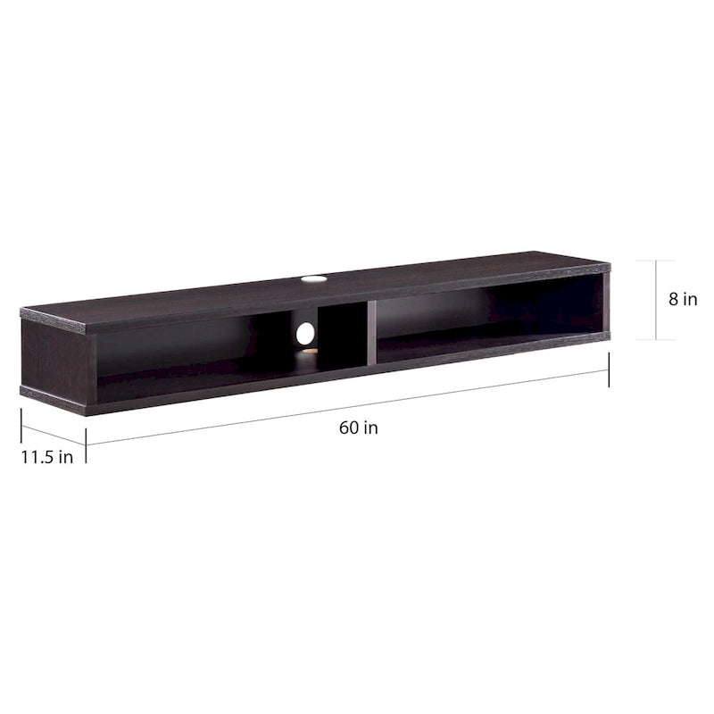 Mobile TV da parete moderno Rydstorp da 60 pollici con 2 ripiani di Carson Carrington