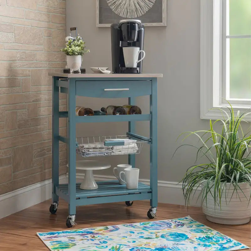 Carrello da cucina compatto e mobile Jake