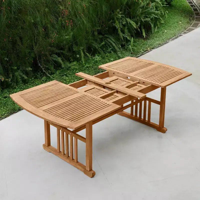 Set da pranzo da esterno in teak Sonoma Lane Merkel, 7 pezzi, con cuscini