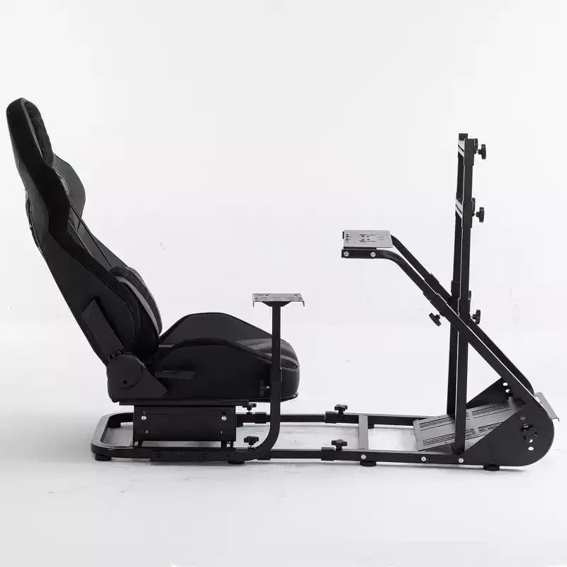 JVNOXK verstärktes, stabilisiertes Rennlenkrad-Cockpit, verstellbarer Fahrsimulator (ohne Handbremse, Pedale und Display)
