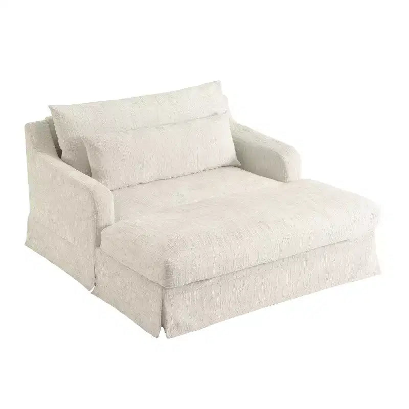 Extra diepe slaapfauteuil van chenille van Polibi