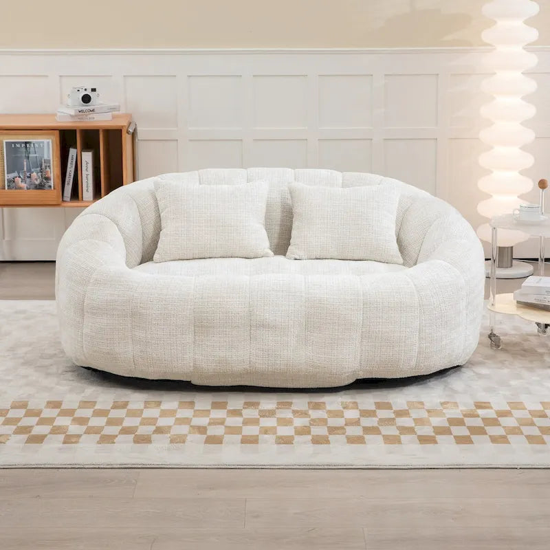 Sitzsack-Sessel aus Chenille, lässiges Sofa