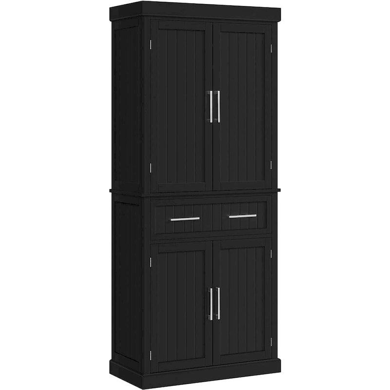 Dispensa da cucina in legno Yaheetech con ante e ripiani