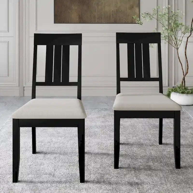 CraftPorch klassisches Esszimmer-Set aus Holz, 7-teilig