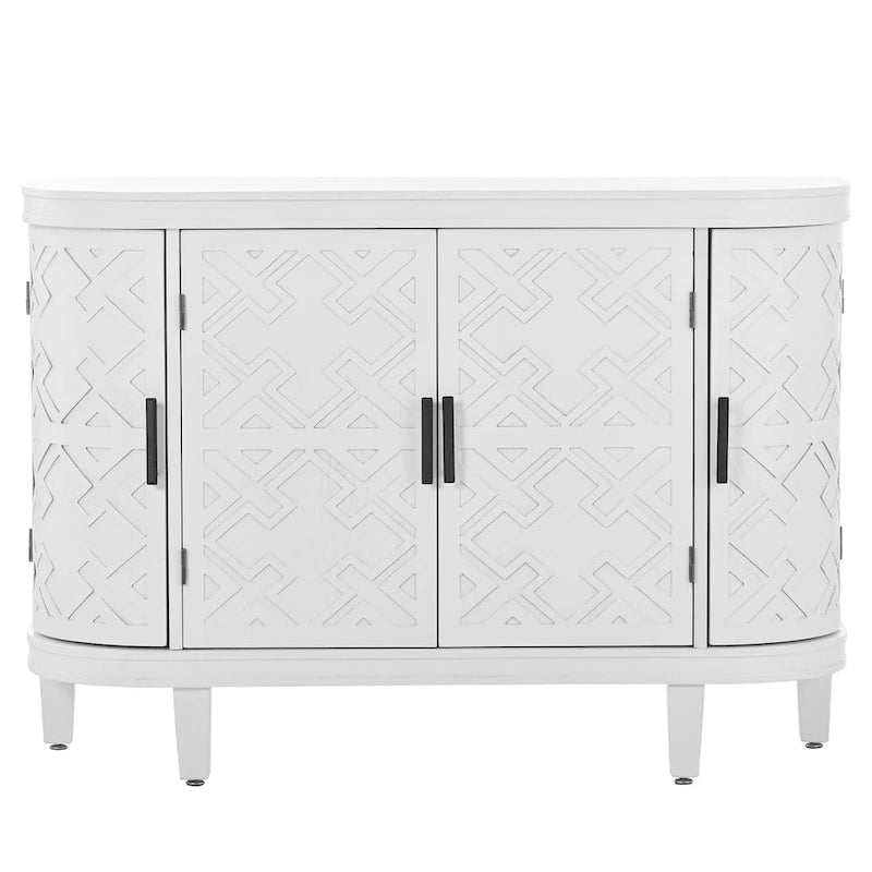 Credenza contenitore decorativa in legno con ante a fantasia antica per corridoio, ingresso, soggiorno, camera da letto