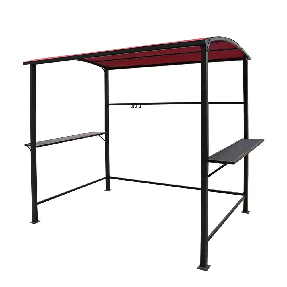 Gazebo da esterno per barbecue con telo, telaio in acciaio, 5 ft. x 8 ft.