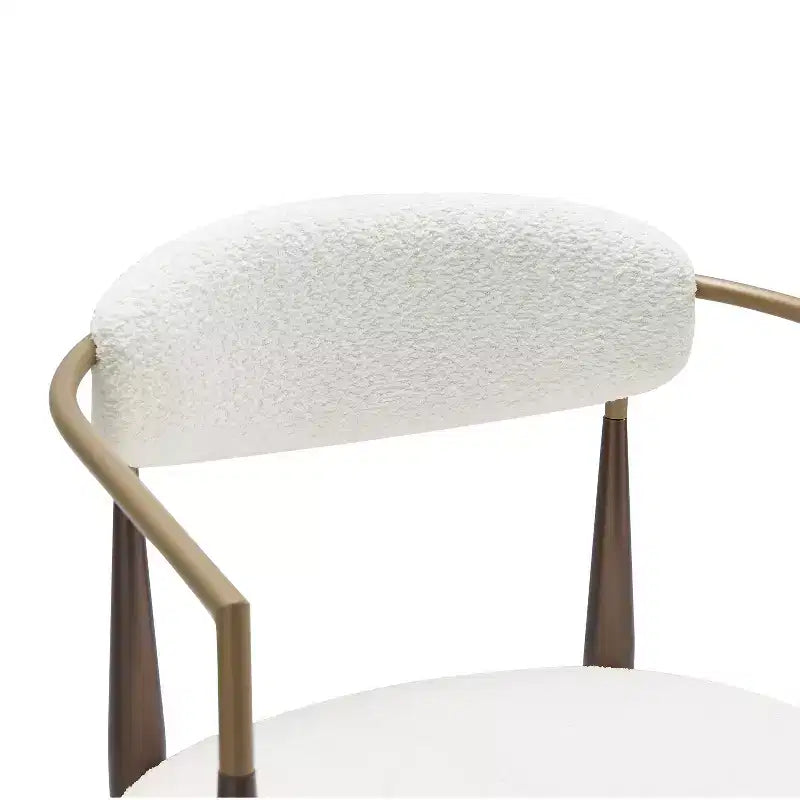 Christopher Knight Home Iwinie modernes 5-teiliges Esszimmer-Set mit rundem Holztisch mit Säulenfuß und gepolsterten Metall-Barhockern