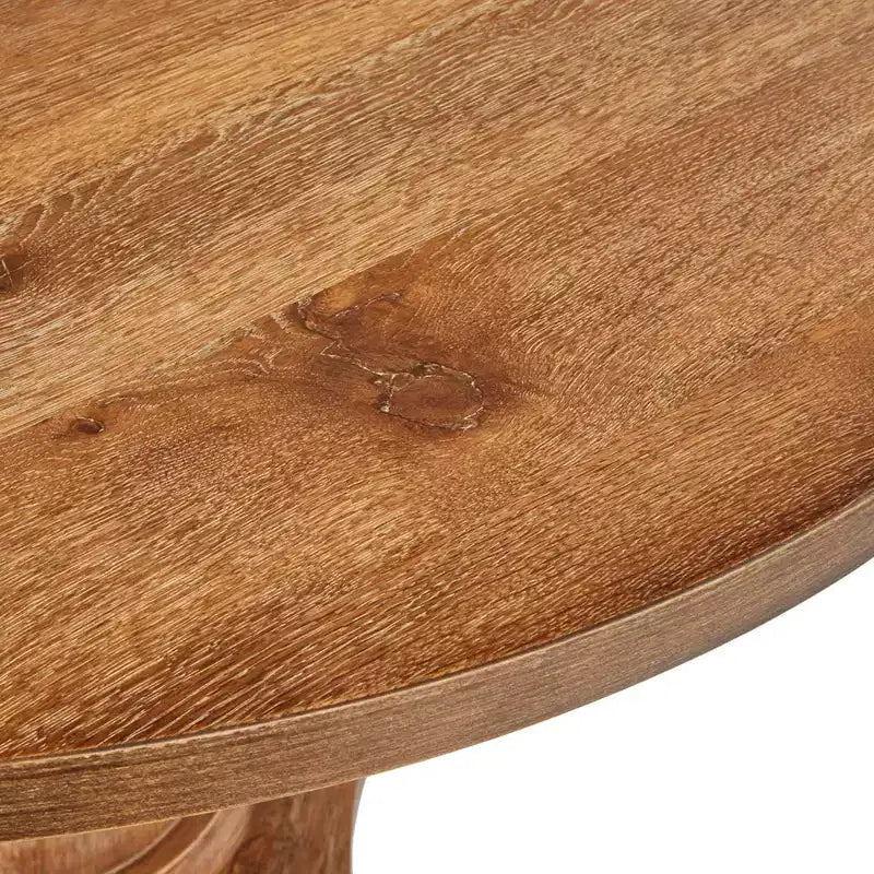 Set da pranzo con panca Lifestorey Kerrington a schienale scanalato, 4 pezzi, color noce e crema: tessuto effetto lino, tavolo con base a colonna
