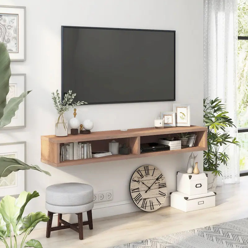 Mobile TV da parete moderno Rydstorp da 60 pollici con 2 ripiani di Carson Carrington