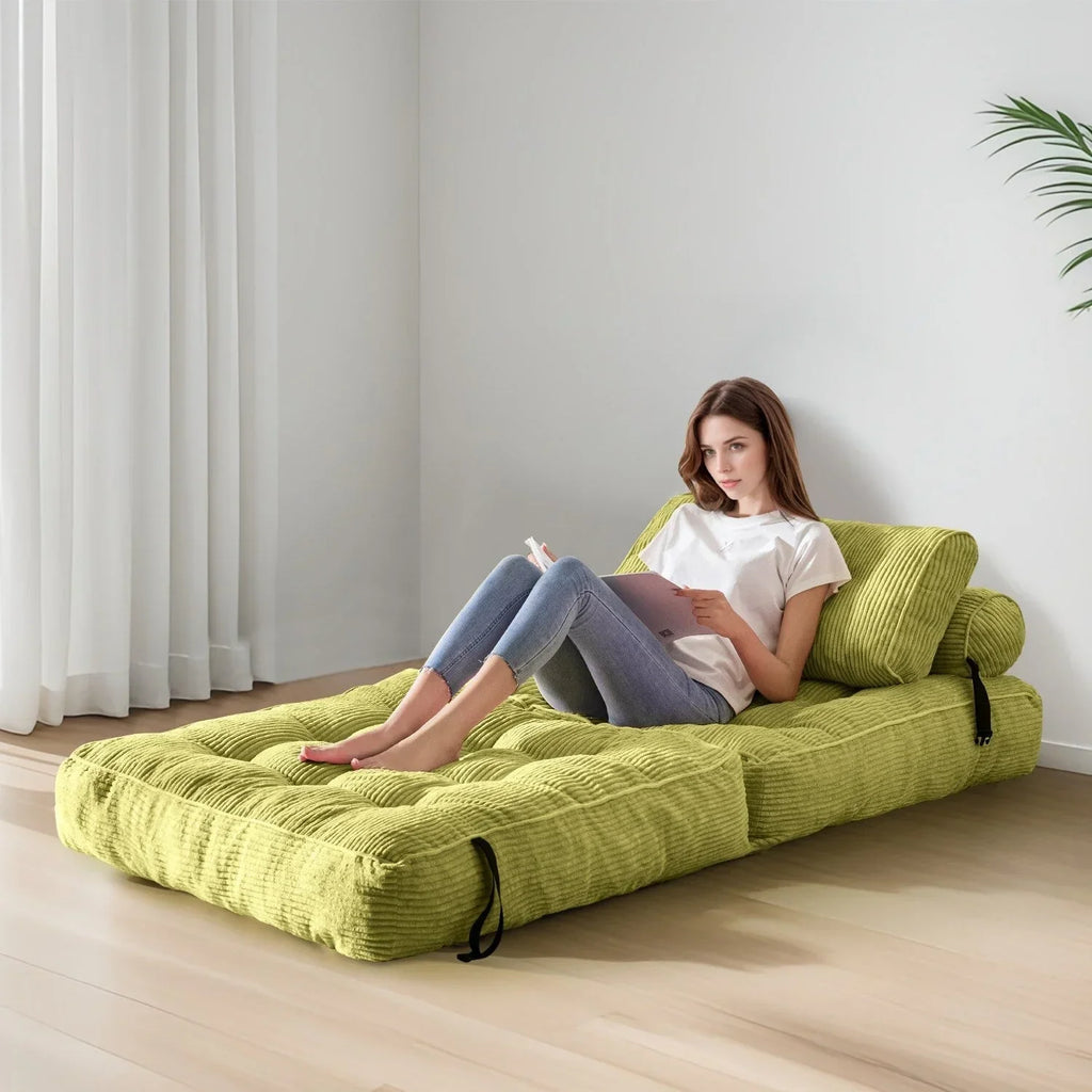 8 Cordsofa, Klappsofabett, Einzel