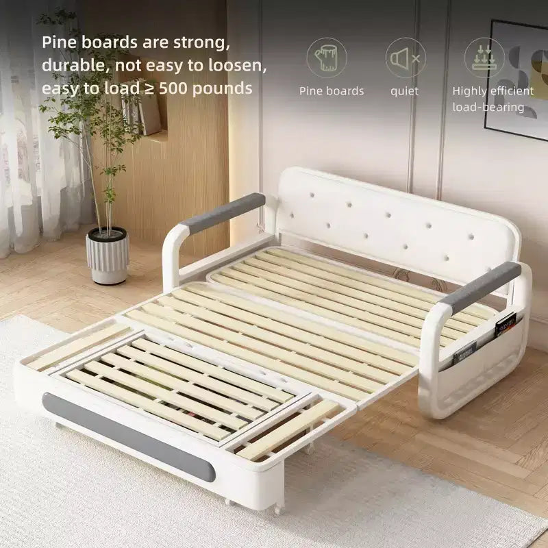 Divano letto moderno Luck Live da 62.2in., multifunzionale con contenitore
