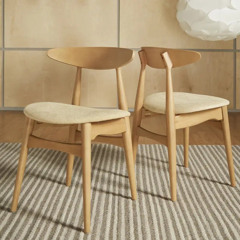 Set da pranzo in rovere norvegese danese con gambe affusolate, di iNSPIRE Q Modern