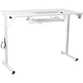 Table de couture pliante portable SewingRite SewStation 101 avec pieds en acier, blanche - idéale pour la maison, le bureau et les entreprises