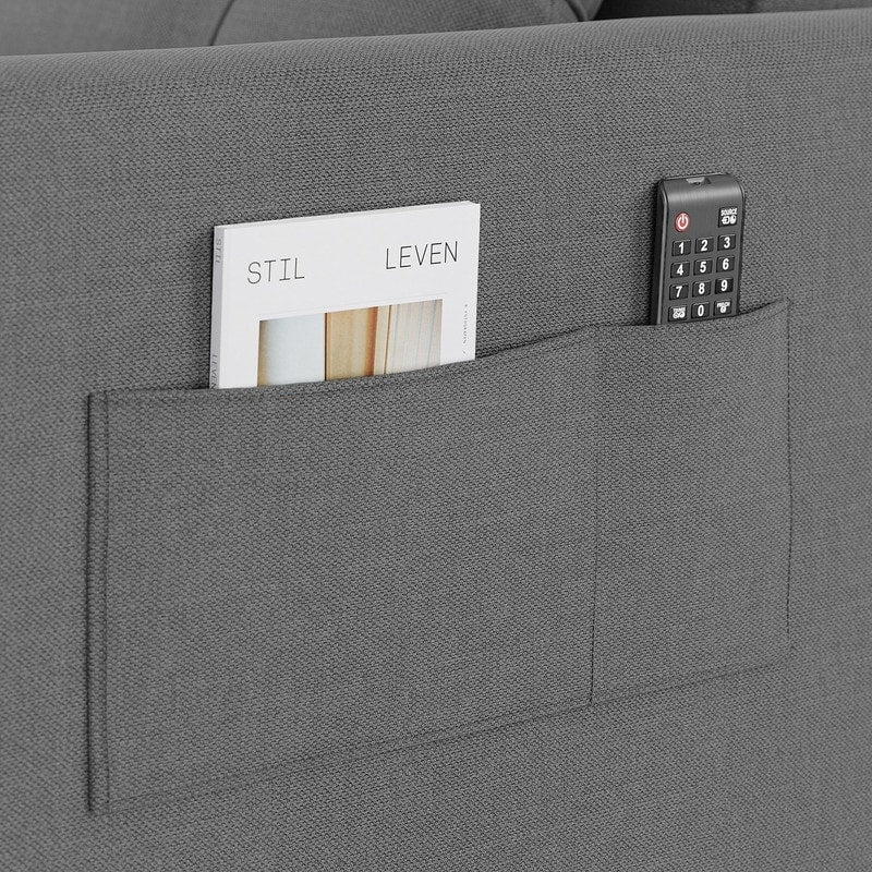 Divano letto trasformabile 3 in 1 con schienale regolabile, poltrona-divano estraibile, letto pieghevole convertibile per soggiorno
