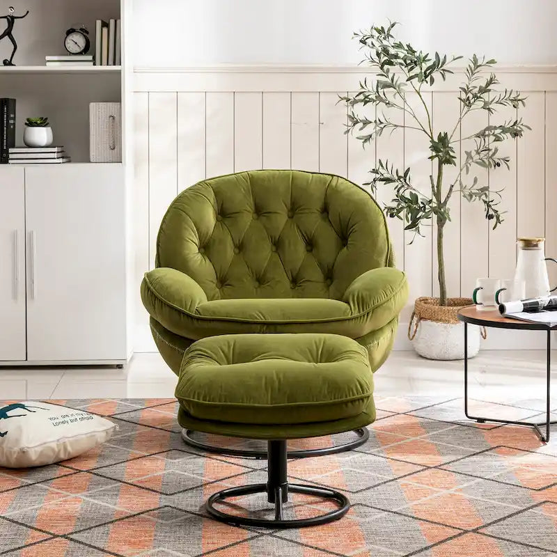 Polstersessel, TV-Sessel, Wohnzimmersessel mit Hocker