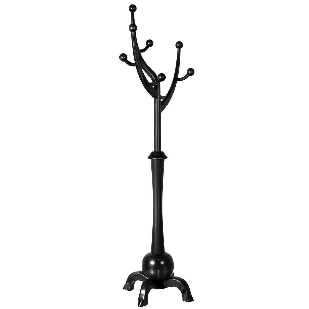 Appendiabiti autoportante in legno di gomma a forma di ramo con 8 ganci - 24.5W x 70.87H