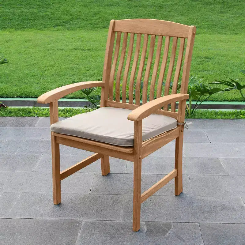 Set da pranzo da esterno in teak Sonoma Lane Merkel, 7 pezzi, con cuscini