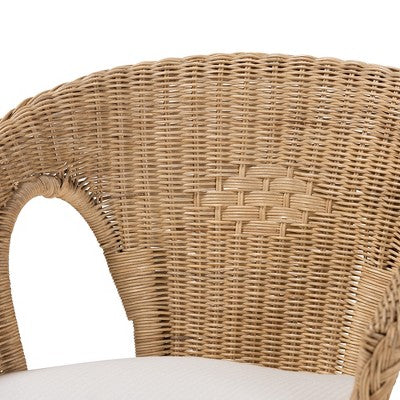 Baxton Studio Abbey moderne bohemische 3-delige set voor de woonkamer van natuurlijk bruin antiek rotan